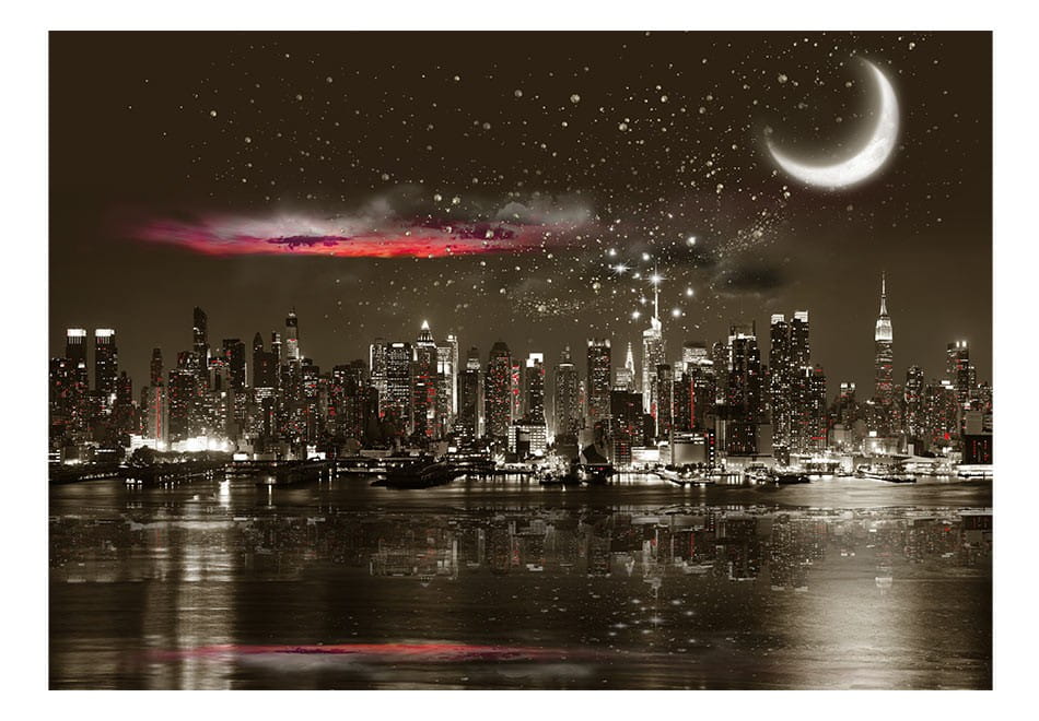 Fototapeta - Hviezdna noc nad NY - 400X280